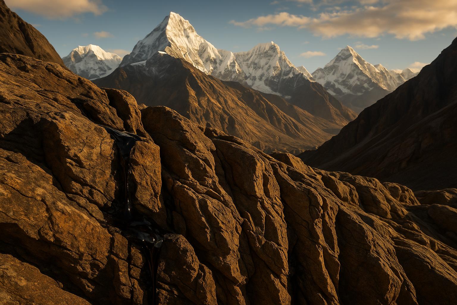 Himalayan mountains where Shilajit is formed